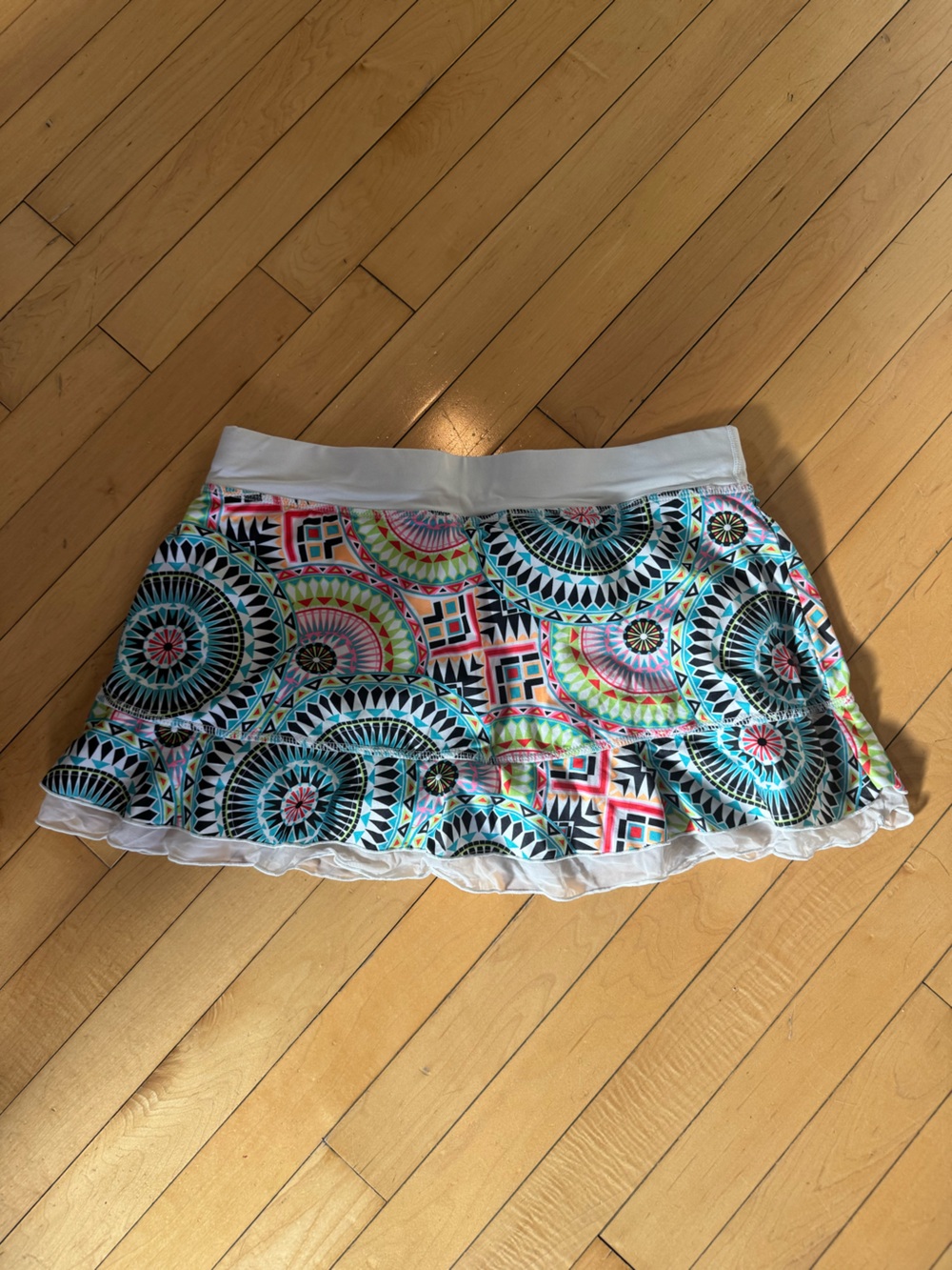 Sofibella 12” Tennis Skirt with White Ruffle